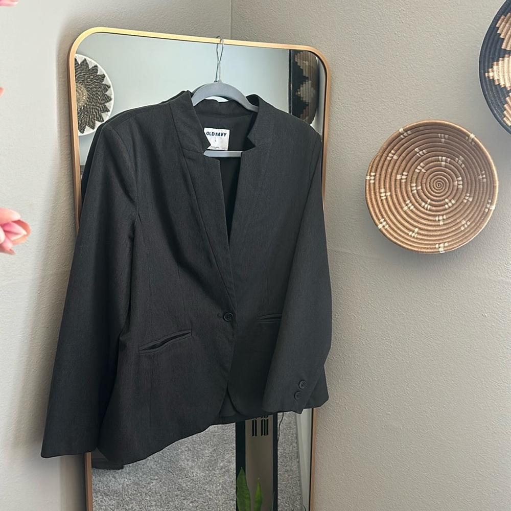 Old Navy Blazer (L) Charcoal Grey